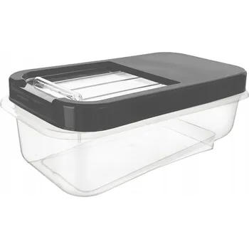 Úložný box Zásobník na kapsle, prášek a krmivo šedý 5 l