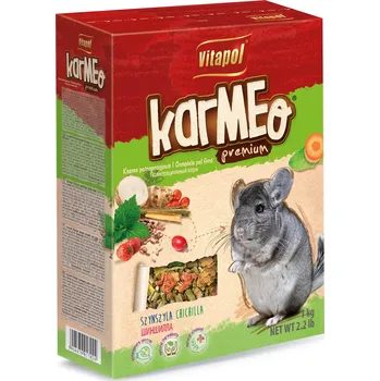 Krmivo pro hlodavce Kompletní Krmivo pro činčily Vitapol Karmeo 1kg prémiové krmivo