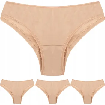 Kalhotky Vivisence 4018 Dámské kalhotky brazilské kalhotky béžové L