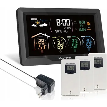 Meteostanice Bezdrátová meteostanice KETOTEK se 3 externími senzory