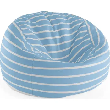 Sedací pytel Sablio Sedací vak Cocoon Modrobílé pruhy - 75 x 45 x 35 cm
