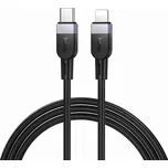 HOCO PD silikonový nabíjecí datový kabel Lightning - USB-C 1m Barva: Černá