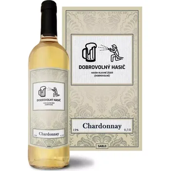 Víno Sablio Bílé víno Dobrovolný hasič: 0,75 l