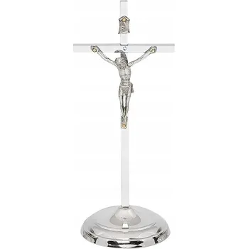 Obraz KŘÍŽ NA STŮL STOJÍCÍ 16cm nerezový do domu