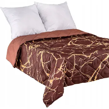 Prostěradlo Narzuta Polskie Tkaniny z mikrovlákna 90 cm x 200 cm hnědý