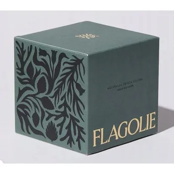 Svíčka Sójová vonná svíčka Kůže a Šafrán Flagolie