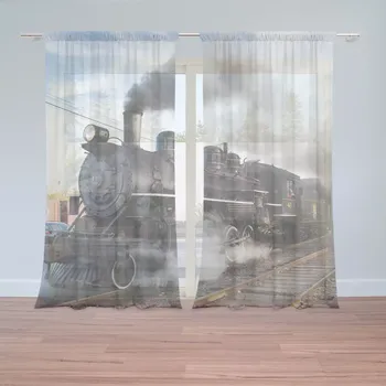Záclona Sablio Záclony Parní lokomotiva: 2ks 150x250cm