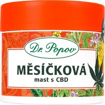 Bylinná léčivá mast Měsíčková mast s CBD, 50 ml Dr. Popov
