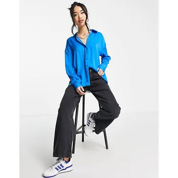 Dámská košile STRADIVARIUS MODRÁ KOŠILE OVERSIZE (XL)