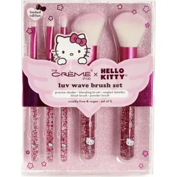 Kosmetický štětec The Creme Shop x Hello Kitty Luv Wave Sada Štětců na make-up obličeje a očí