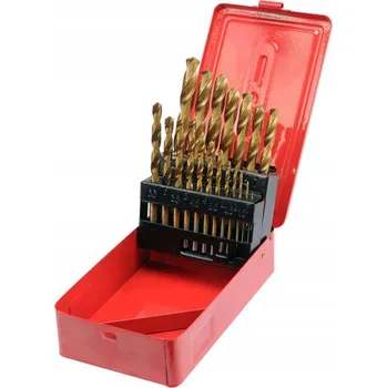 Vrták Vrtáky do kovu, titanové 1-10 mm / 19 ks Sthor