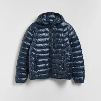 Reserved - Prošívaná bunda s kapucí - tmavomodrá - 232GU-59X - 232GU-59X-XXL