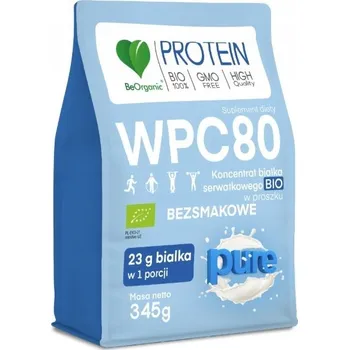 Protein Protein BeOrganic prášek 345 g přírodní chuť