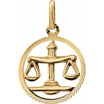 Přívěsek Přívěsek přívěsek Złocisto Znamení zvěrokruhu Zlatá váha