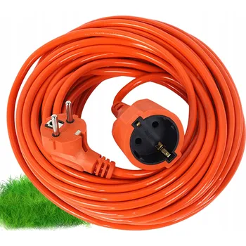 Napájecí kabel PRODLUŽOVACÍ KABEL ZAHRADNÍ STAVEBNÍ PRO SEKAČKU KŘOVINOŘEZ SILNÝ 20m 2x1,5mm