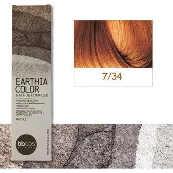 Barva na vlasy BBcos barva na vlasy Earthia Color 7/34 100 ml