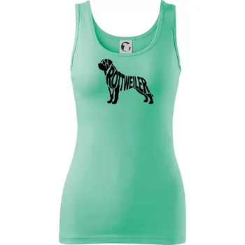 Dámské oblečení Rotvajler - Dámské tílko - M ( Mátová )