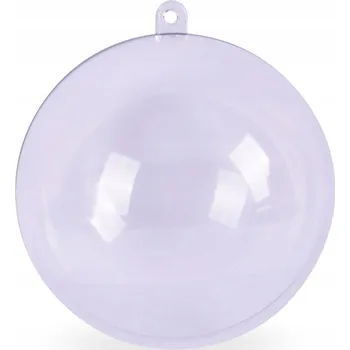 Vánoční dekorace Vánoční Koule průhledná vánoční koule 8 cm 1 ks
