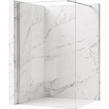 Bezrámová sprchová zástěna REA FLEXI 90 cm, chrom - bez vaničky