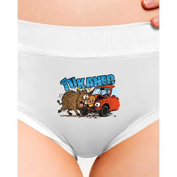 Souprava dámského spodního prádla Bastard Ťukanec dámské kalhotky White