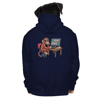 Pánská mikina Bastard Home opice pánská mikina na zip Navy