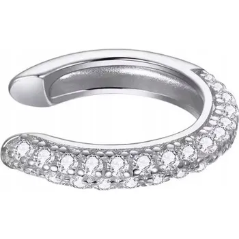 Náušnice Klasické stříbrné Náušnice klips zirkony stříbro 925