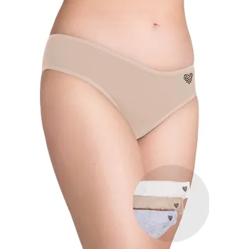 Dámské spodní prádlo Dámské bavlněné kalhotky se srdíčky 3PAK L YOCLUB