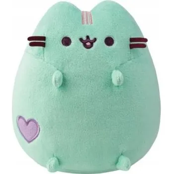 plyšák Pusheen mátová s srdíčkem plyšová hračka 19 cm Happy