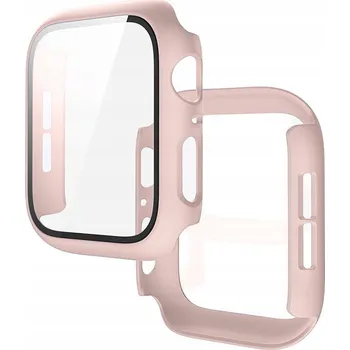 Pouzdro na mobilní telefon Pouzdro s vestavěným sklem Bizon pro Apple Watch SE 3/SE 2/SE/6/5/4 (44 mm)