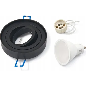 Stropní svítidlo zapuštěné Koloreno 6 W GU10 9,7 cm černé