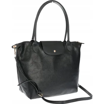 Kabelka Dámská Kabelka Shopper Velká A4 Módní Taška Kabelka Přes Rameno PU682 černá