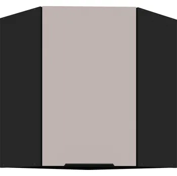 Kuchyňská linka Nábytek PEGAS s.r.o. Horní skřínka ARONA - 60x60 GN-72 1F (45°), Černá mat/Kašmír