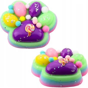 Hračka pro nejmenší MAČKACÍ HRAČKA XXL ANTISTRESOVÁ SENZORICKÁ HRAČKA S KOULEMI A KONFETAMI