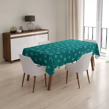 ubrus Sablio Ubrus Zelené hvězdy - 90x90 cm