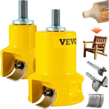 Fréza Vevor Fréza na čepy 1"/25.4mm a 2"/50.8mm, dvojité čepele, hliník/ocel