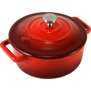 Hrnec CS SOLINGEN Zapékací miska servírovací litinová Xanten 13 x 10 cm červená CS-075965