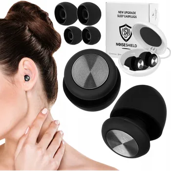 Chrániče sluchu EarPlug Špunty do uší Zátkové chrániče Černé