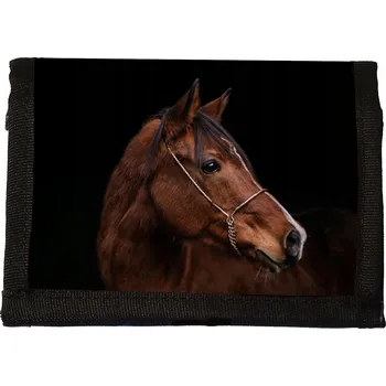 Peněženka Peněženka s koněm Černá peněženka pro mládež a děti