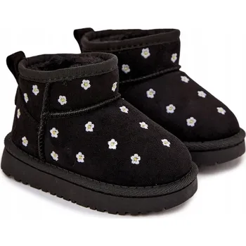 Dívčí sněhule Butosklep dětské sněhule černé barvy velikost 24