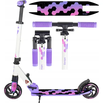 Koloběžka Dětská koloběžka lehká neochrome Bergen SONIC skládací s tlumičem