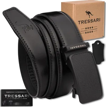 Opasek Pásek s automatickou sponou TRESSARI, pánský, klasický, k obleku, 100% pravá kůže