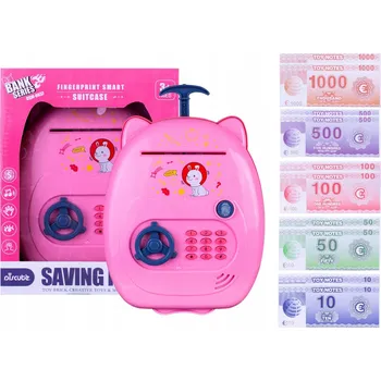 Pokladnička Sejf Pokladnička Bankomat na Mince a Bankovky + PIN