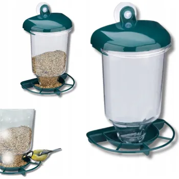 Krmítko pro ptáka Krmítko pro ptáky Dávkovač zrní obilí Přísavka na okno krmítko