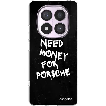 Pouzdro na mobilní telefon Picasee silikonový průhledný obal pro Xiaomi Redmi Note 14 Pro 5G - Black Dollar