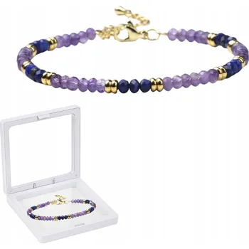 Náramek Náramek Kámen Ametyst Lapis Lazuli 3x4mm