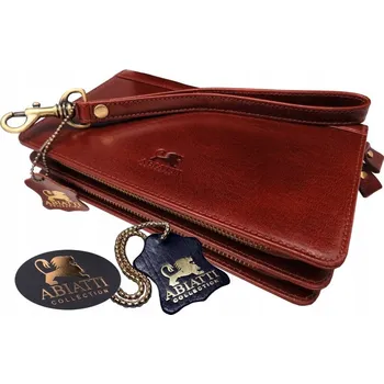 Kabelka Abiatti pánská taštička do ruky A14 hnědá