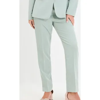Dámské kalhoty Sinsay - Kalhoty s nažehlenými puky - zelená - 088EP-07X - 088EP-07X-XS