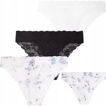 Kalhotky ELEGANTNÍ DÁMSKÉ KRAJKOVÉ KALHOTKY KALHOTKY JEMNÉ MORAJ 3-PÁROVÉ M