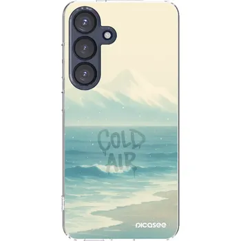 Pouzdro na mobilní telefon Picasee silikonový průhledný obal pro Samsung Galaxy S25 5G - COLD AIR