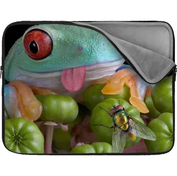 pouzdro na notebook Sablio Obal na notebook Veselá žába - 17"